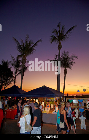 Stände am Mindil Beach Sunset Market, Darwin, Northern Territory, Australien Stockfoto