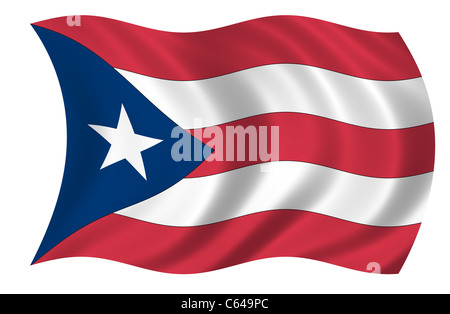 Puerto Rico Flagge Stockfoto