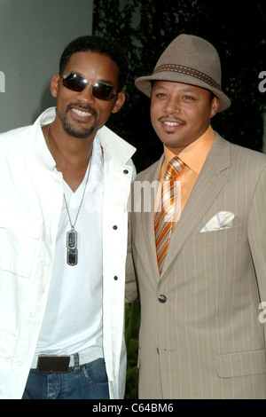 Will Smith, Terrence Howard im Ankunftsbereich für Hektik & FLOW Premiere, Cinerama Dome am Arclight Kinos, Los Angeles, Kalifornien, 20. Juli 2005. Foto von: Tony Gonzalez/Everett Collection Stockfoto