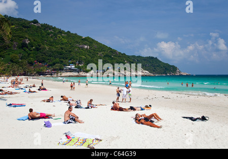 Hat Rin Nok Strand, Ko Pha-Ngan, Thailand, Heimat des weltberühmten Full Moon Party Stockfoto