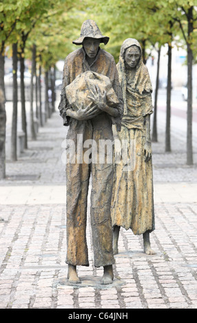 Hungersnot Statue Dublin Irland Stockfoto