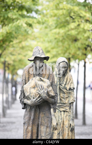 Hungersnot Statue Dublin Irland Stockfoto