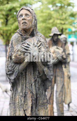 Hungersnot Statue Dublin Irland Stockfoto