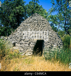 "Zerstörer" trocknen Steinhütte, Lubéron, Vaucluse, Provence, Frankreich Stockfoto
