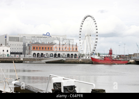 O2-Arena und Augenhöhe Dublins Irlands Stockfoto