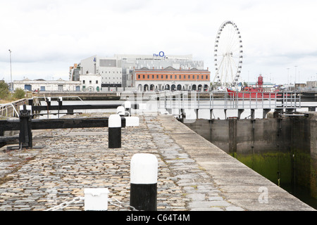 O2-Arena und Augenhöhe Dublins Irlands Stockfoto