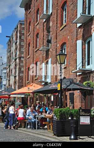 On the Waterfront Restaurant Vereinigtes Exeter historischen Kai, Exeter, Devon, England, Königreich Stockfoto