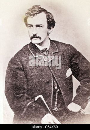 John Wilkes Booth, der Präsident Abraham Lincoln ermordet. Stockfoto