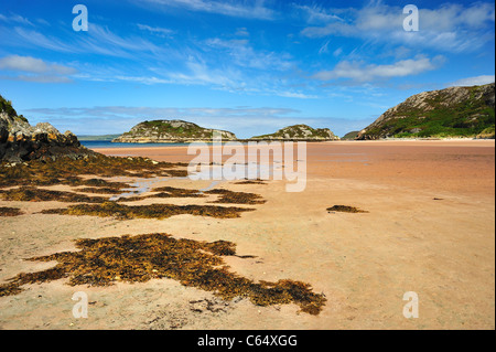 Strand von Gruinard Bay, Wester Ross, Schottland Stockfoto
