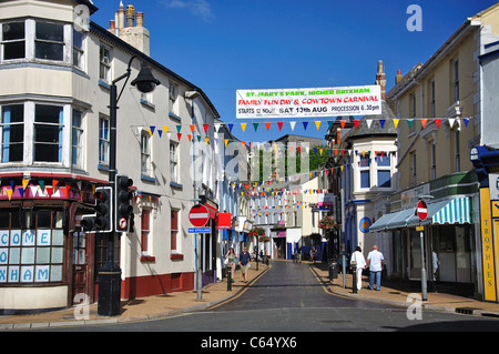 Fore Street, Brixham Hafen, Brixham, Devon, England, Vereinigtes Königreich Stockfoto