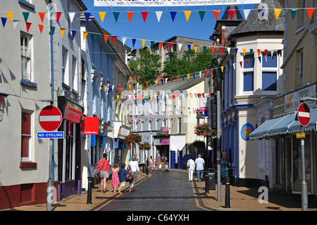 Fore Street, Brixham Hafen, Brixham, Devon, England, Vereinigtes Königreich Stockfoto