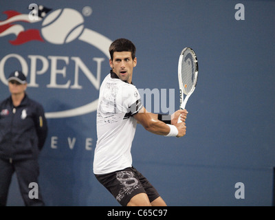 Novak Djokovic in Anwesenheit für uns Open 2010 Tennis Turnier Herren-Einzel-Finale-Match, Arthur Ashe Stadium, New York, NY 13. September 2010. Foto von: Rob Rich/Everett Collection Stockfoto