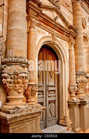 Gouverneto Kloster (Moni Gouvernetou), eines der ältesten Klöster auf Kreta, in Akrotiri Halbinsel, Präfektur Chania. Stockfoto