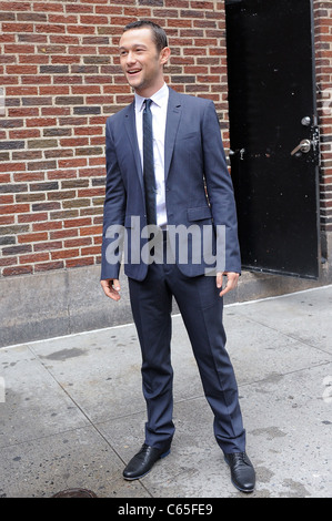 Joseph Gordon-Levitt, besucht die "Late Show With David Letterman" unterwegs für Promi-Schnappschüsse - Mittwoch, New York, NY 14. Juli 2010. Foto von: Ray Tamarra/Everett Collection Stockfoto
