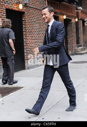 Joseph Gordon-Levitt, besucht die "Late Show With David Letterman" unterwegs für Promi-Schnappschüsse - Mittwoch, New York, NY 14. Juli 2010. Foto von: Ray Tamarra/Everett Collection Stockfoto