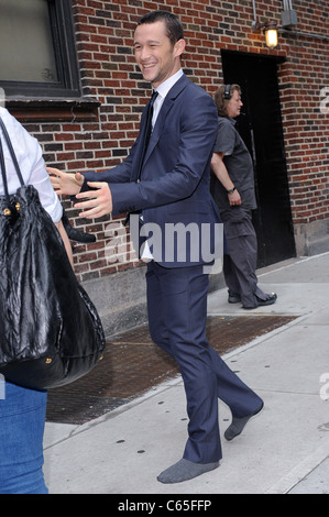 Joseph Gordon-Levitt, besucht die "Late Show With David Letterman" unterwegs für Promi-Schnappschüsse - Mittwoch, New York, NY 14. Juli 2010. Foto von: Ray Tamarra/Everett Collection Stockfoto