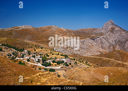 Kapetaniana, eines der schönsten Bergdörfer auf Kreta, Heraklion, auf den Asterousia-Bergen Süd. Stockfoto