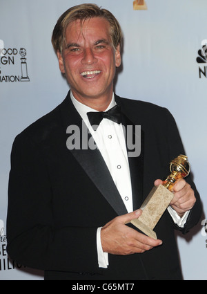 Aaron Sorkin im Presseraum für The Hollywood Foreign Press Association 68. Annual Golden Globes Awards - PRESS ROOM, Beverly Hilton Hotel in Los Angeles, CA 16. Januar 2011. Foto von: Dee Cercone/Everett Collection Stockfoto