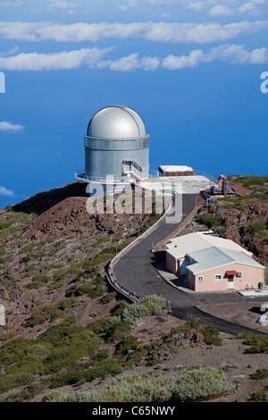 Sternwarte auf dem Roque de Los Muchachos, Parque Nacional de La Caldera de Taburiente, Insel La Palma, Kanarische Inseln, Spanien, Europa Stockfoto