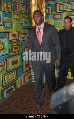 Curtis "50 Cent" Jackson auf der after-Party für HBO 2011 Golden Globes After Party, Circa 55 Restaurant, Los Angeles, CA 16. Januar 2011. Foto von: Tony Gonzalez/Everett Collection Stockfoto