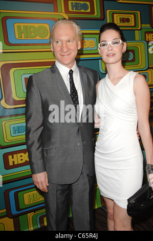 Bill Maher, Cara Santa Maria auf der after-Party für HBO 2011 Golden Globes After Party, Circa 55 Restaurant, Los Angeles, CA 16. Januar 2011. Foto von: Elizabeth Goodenough/Everett Collection Stockfoto