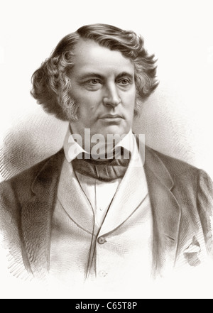 Charles Sumner, 1811 – 1874. US-amerikanischer Politiker und Staatsmann aus Massachusetts. Stockfoto