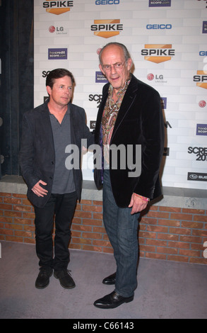 Fox, Christopher Lloyd im Ankunftsbereich für Spike TV SCREAM 2010, Greek Theatre, Los Angeles, CA 16. Oktober 2010. Foto von: Tony Gonzalez/Everett Collection Stockfoto