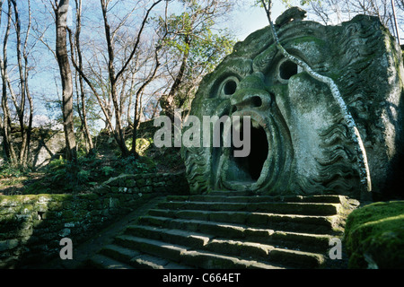 Parco dei Mostri di Bomarzo in der Provinz Viterbo Italien. Stockfoto