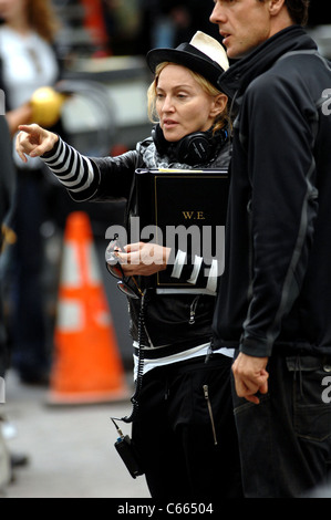 Madonna am Standort für Madonna Regie Dreharbeiten für W.E, Manhattan, New York, NY 17. September 2010. Foto von: William D. Stockfoto