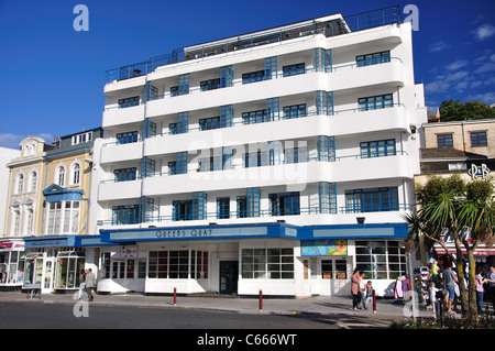 Art-Deco-Queens Quay Gebäude, Victoria Parade, Torquay, Devon, England, Vereinigtes Königreich Stockfoto