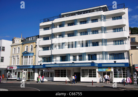 Art-Deco-Queens Quay Gebäude, Victoria Parade, Torquay, Devon, England, Vereinigtes Königreich Stockfoto