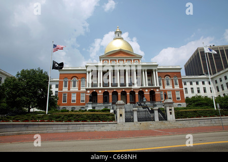 Boston State House auf Beacon Hill, USA Stockfoto