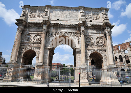 Italien, Rom, Arco di Constantino (Triumphbogen des Konstantin) Stockfoto