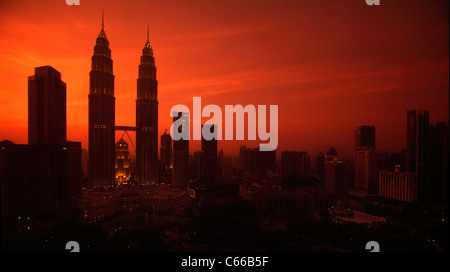 Menara Petronas Towers, Kuala Lumpur, Malaysia Stockfoto