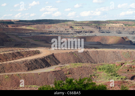 Rumpf – Rost – Mahoning Eisen Tagebau Stockfoto