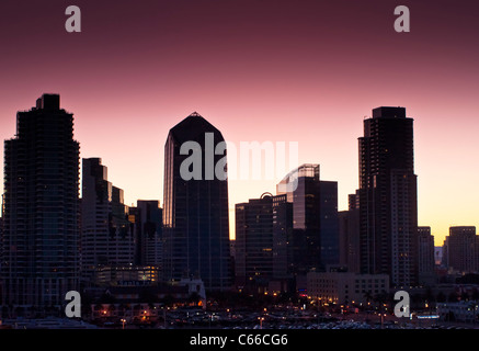 San Diego ist die achtgrößte Stadt in den Vereinigten Staaten und die zweitgrößte Stadt in Kalifornien. Stockfoto