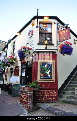 Loch in der Wand Pub, Park Lane, Torquay, Tor Bay, Devon, England, Vereinigtes Königreich Stockfoto