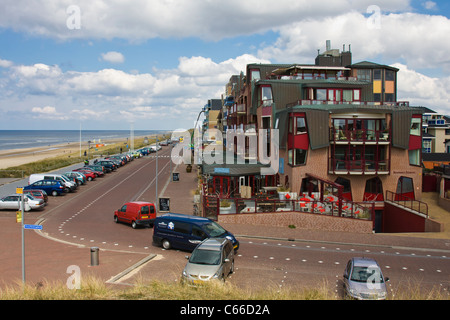 Egmond Aan Zee Dorf am Meer Resort und Angeln in Nord-Holland. Den Niederlanden. Stockfoto