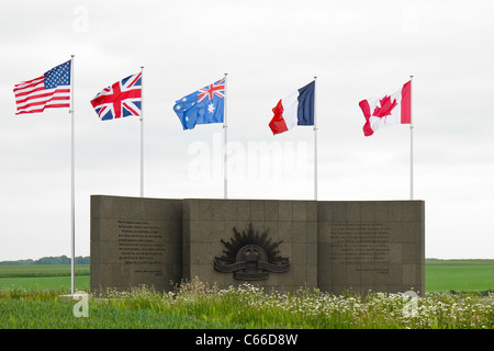 Der Australian Corps Memorial Park in Le Hamel Frankreich Stockfoto