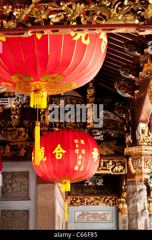 Thian Hock Keng Tempel, Telok Ayer St, Singapur Stockfoto
