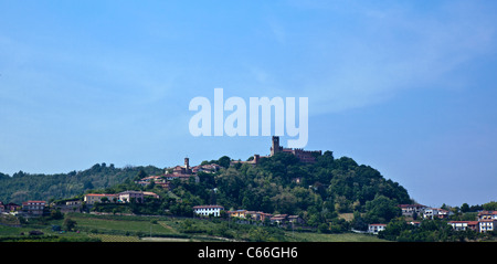 Italien, Piemont, Monferrato, Gabiano Monferrato, das Schloss