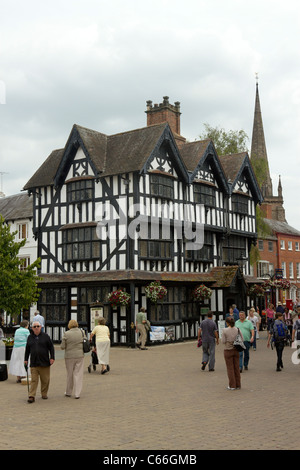 Das alte Haus Museum, 17. Jahrhundert Fachwerk-Gebäude im Zentrum von Hereford, England. Stockfoto