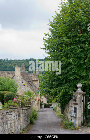 Häuser in Cotswold Dorf von Painswick, Gloucestershire
