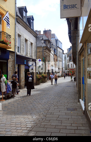 Rue du Lait, Auray, Morbihan, Bretagne, Frankreich Stockfoto