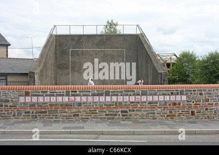 Handballplatz in Süd-Wales Stockfoto