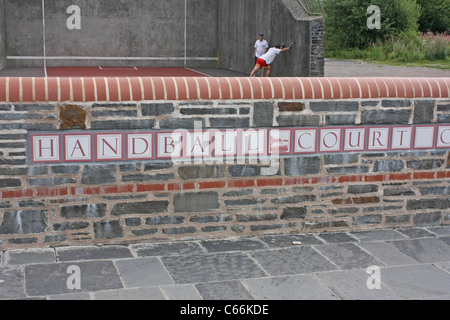 Handballplatz in Süd-Wales Stockfoto