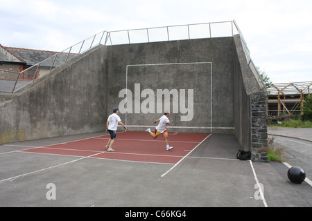 Handballplatz in Süd-Wales Stockfoto