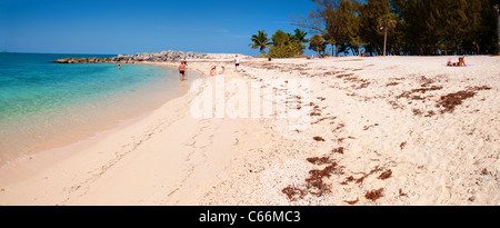 Sommer Panorama Fort Zachary Taylor Strand in Key West (Florida / USA) Stockfoto