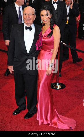 Rupert Murdoch, Wendi Deng im Ankunftsbereich für die 83. Academy Awards Oscars - Ankünfte Teil2, das Kodak Theatre, Los Angeles, CA Stockfoto