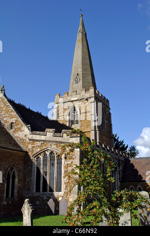 St. Katharina Kirche, Houghton auf dem Hügel, Leicestershire, England, UK Stockfoto